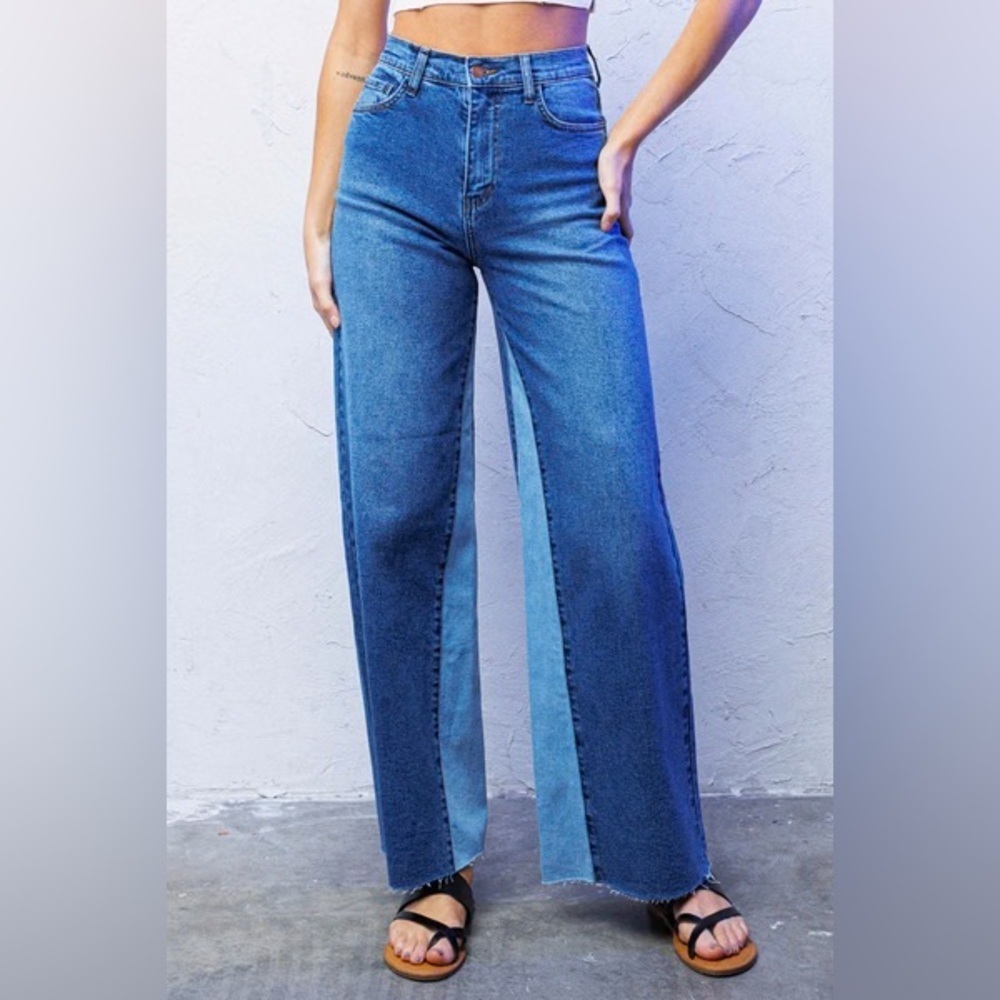 Vibrant High Rise Light Blue Jeans - Picture 3 of 13